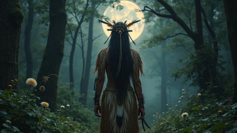 The Rise of Shamanism: An Anthropologist's Insight into Ancient Practices, Concept art for illustrative purpose, tags: de van het een en - Monok